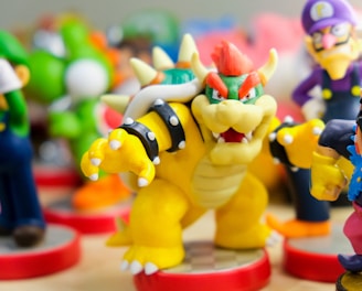 Super Mario character figurines