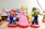 Mario, Luigi, and Princess Peach figurines