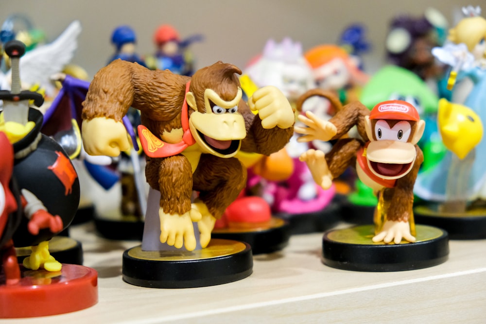 Donkey Kong vinyl figure on table