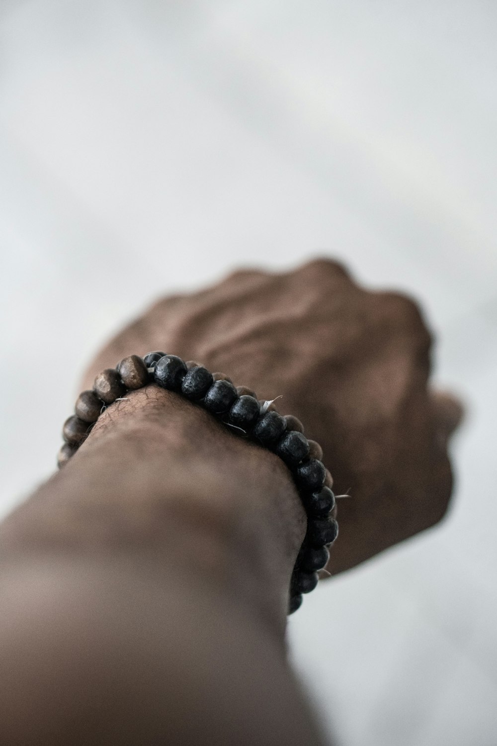 brown beaded bracelet