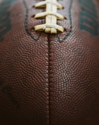 brown rugby ball