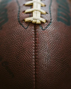 brown rugby ball