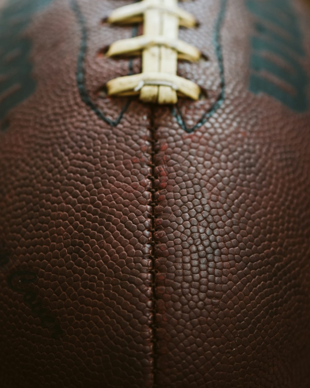 brown rugby ball