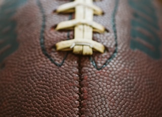 brown rugby ball