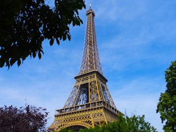 Eiffel Tower, Paris surrounded by trees during daytime