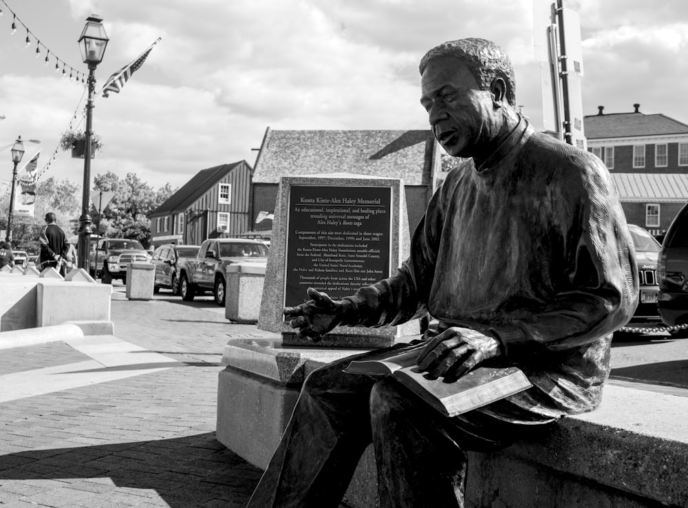 statue of man