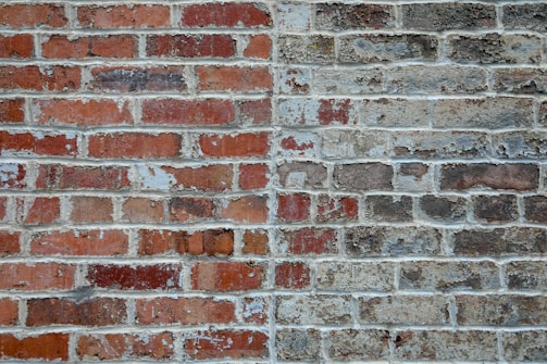 brown and gray brick wall