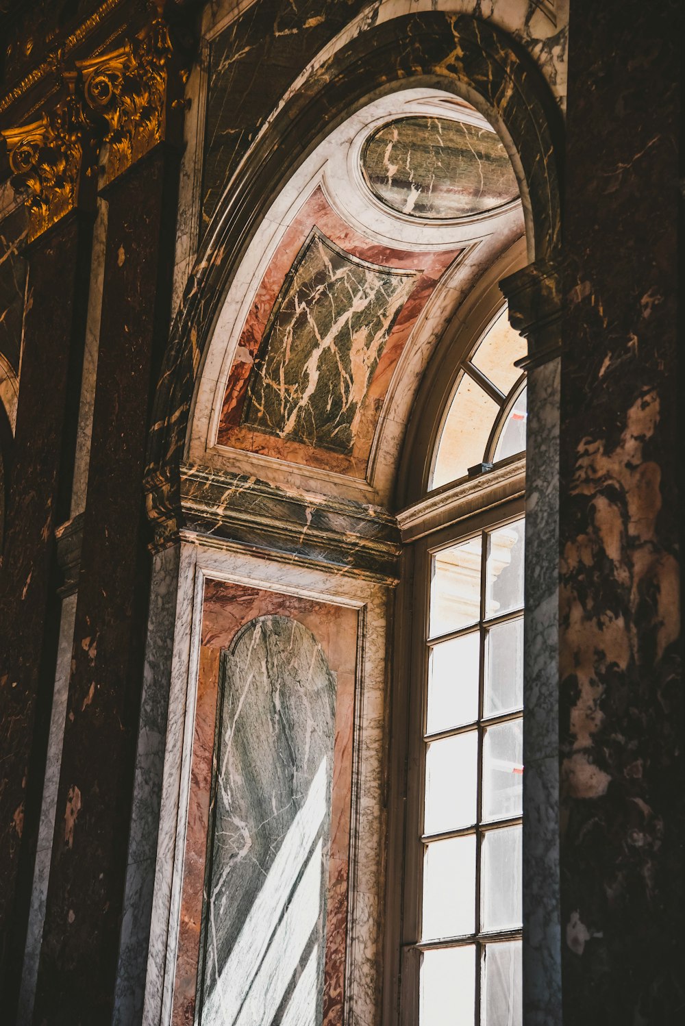 black and brown window