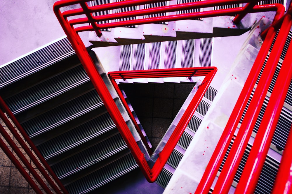red stairs