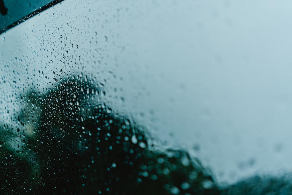 rain drops on the window of a vehicle