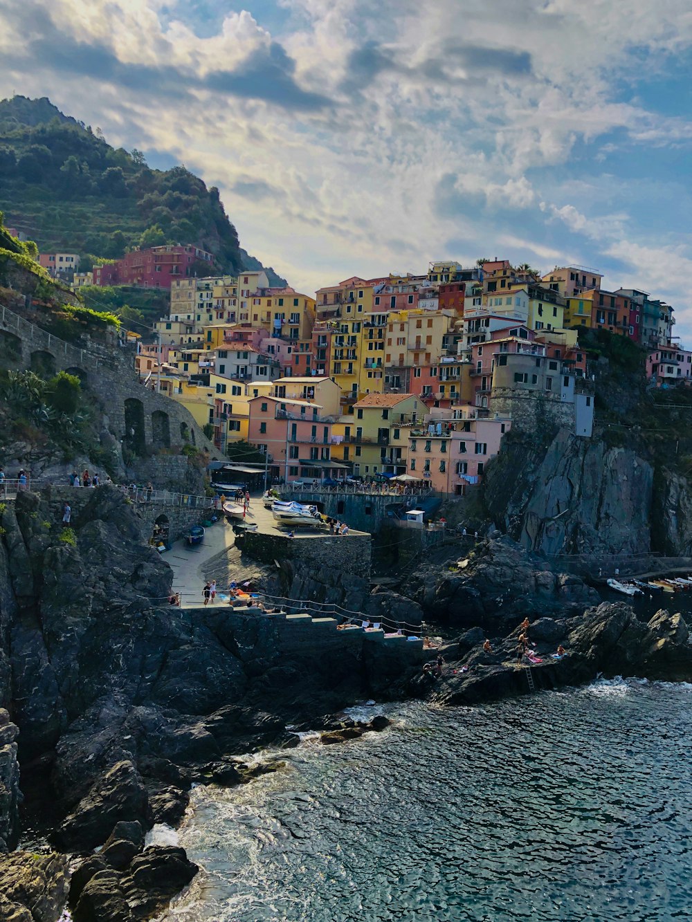 buildings on rock