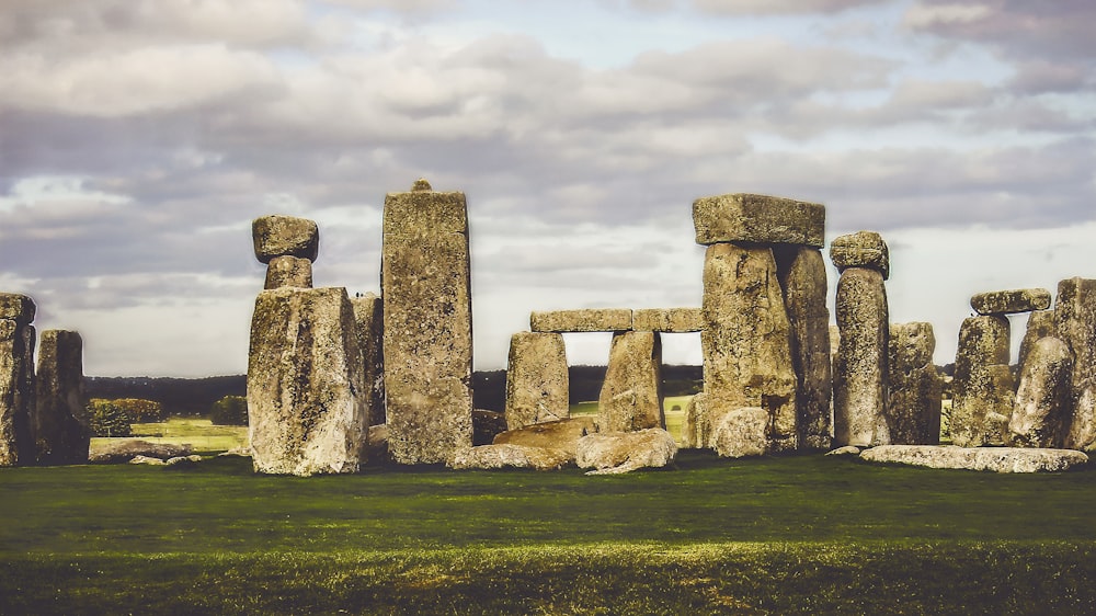 gray concrete stones at daytime