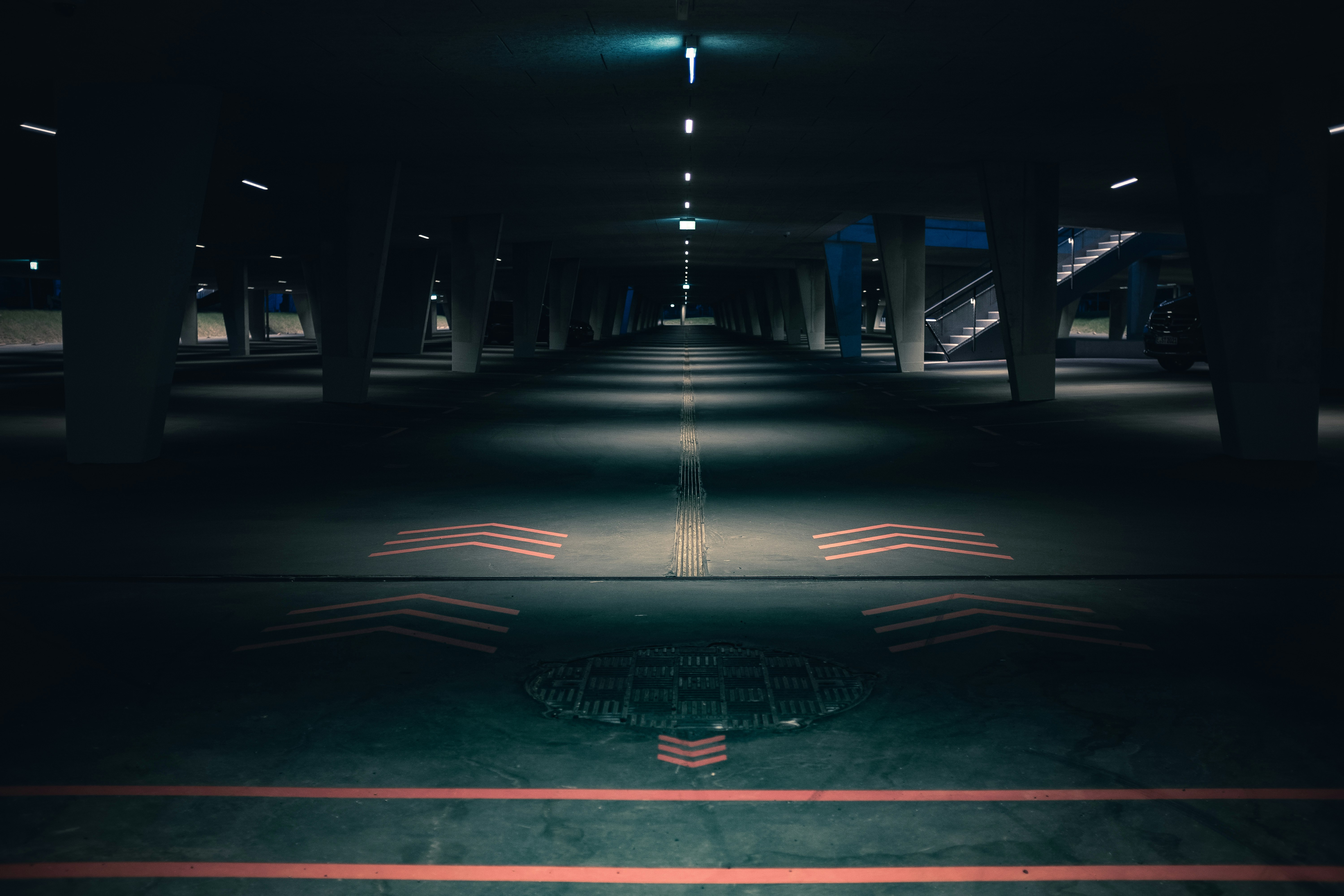 empty road at nighttime