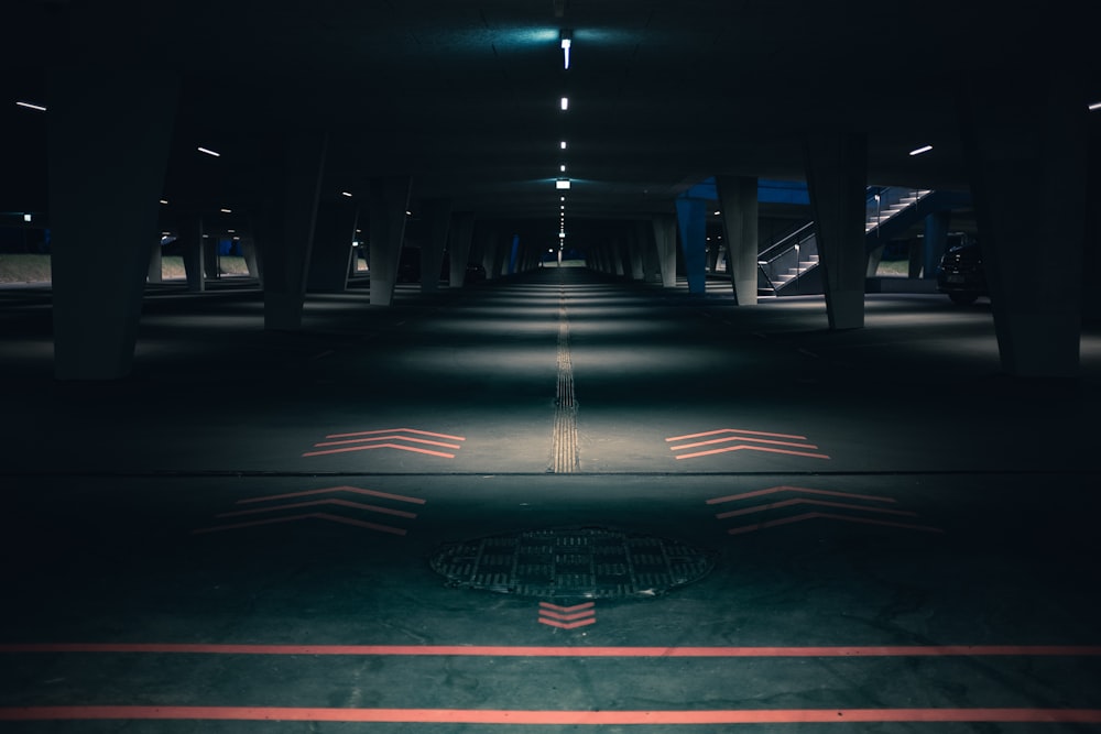 empty road at nighttime