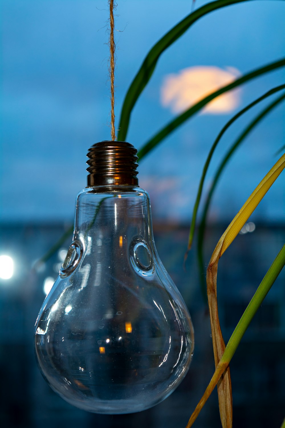 turned-off pendant lamp