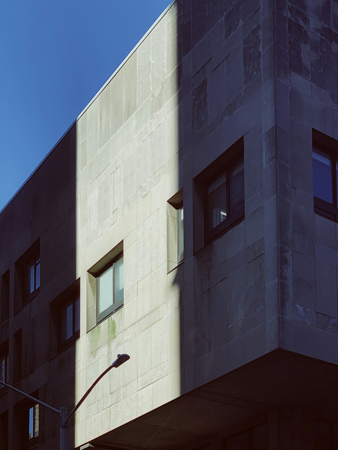 low-angle gray concrete building