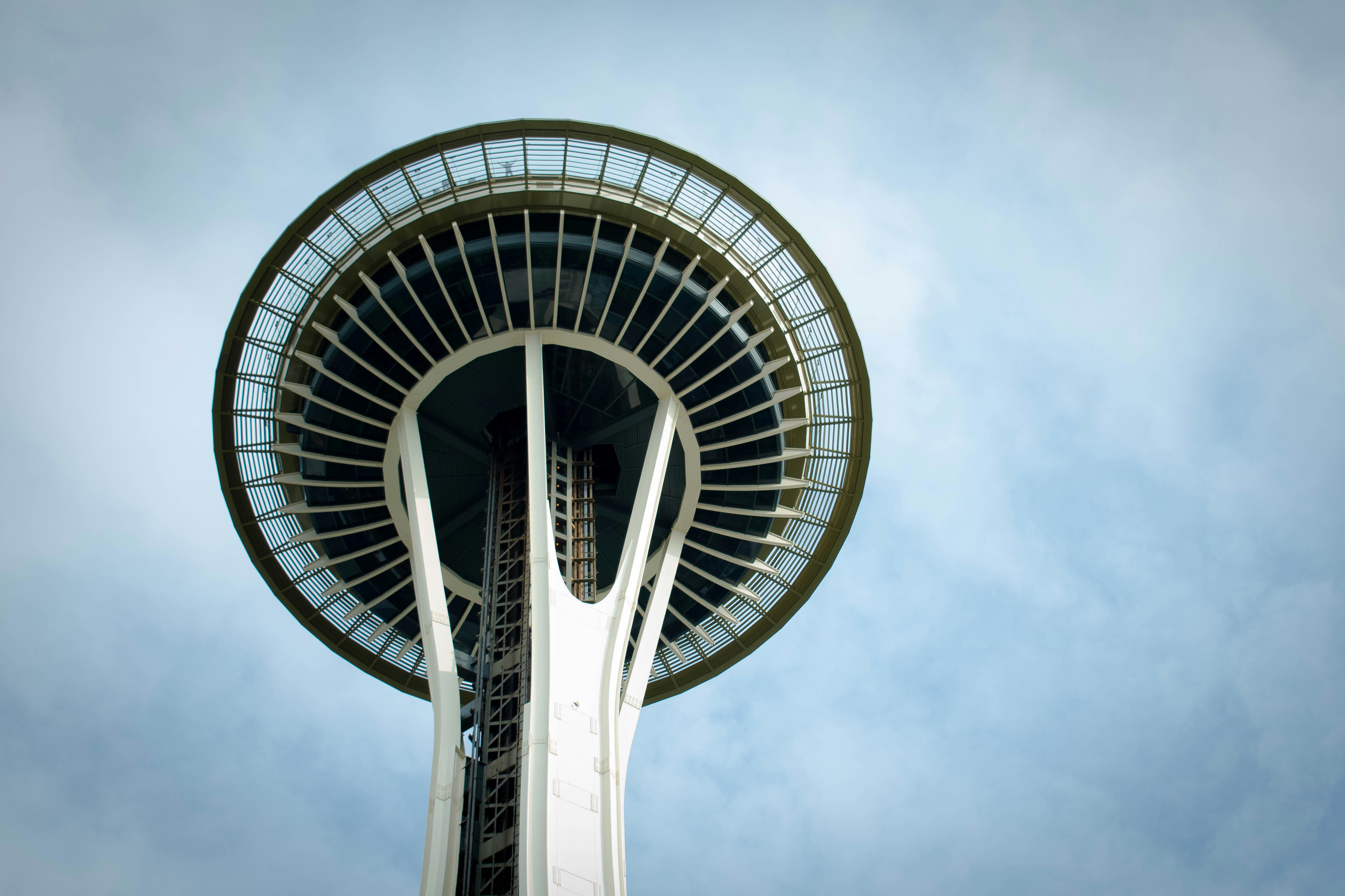 View close to the top. Seattle.
