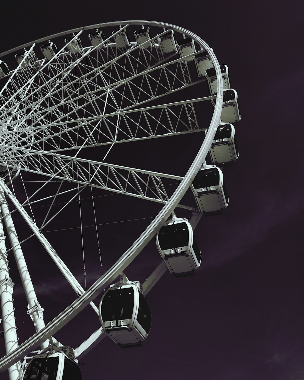 grayscale photography of ferris wheel