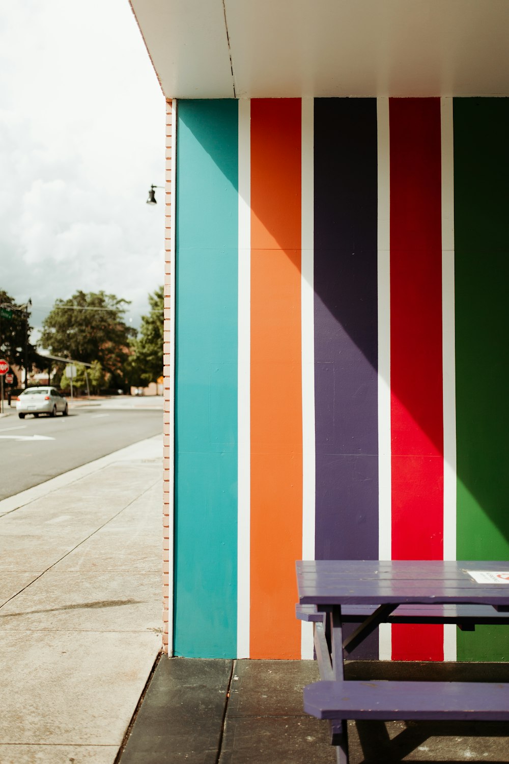 multicolored wooden wall