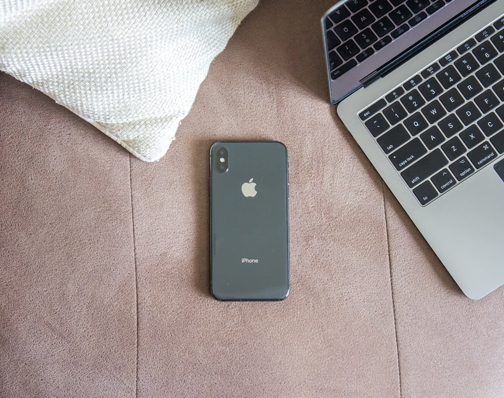 space gray iPhone X