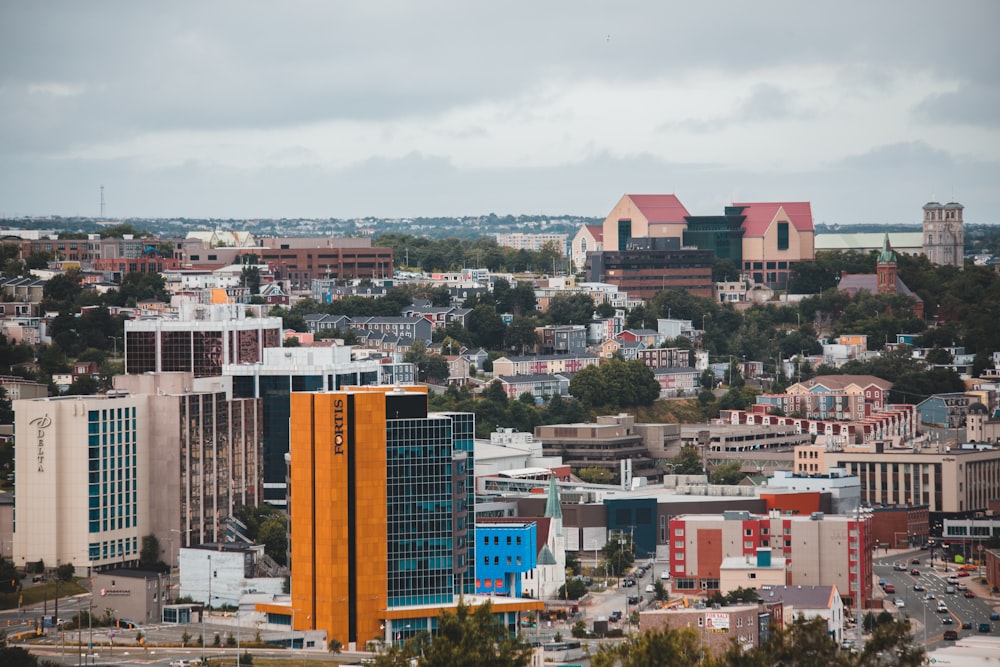 aerial view of city at daytime'