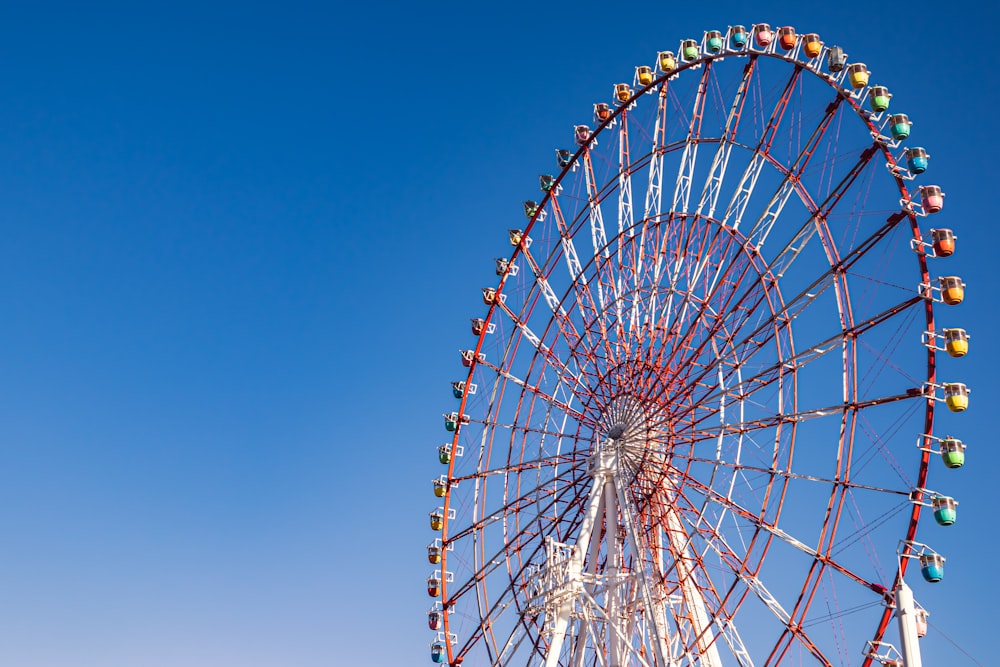close-up photography of ferris wheel