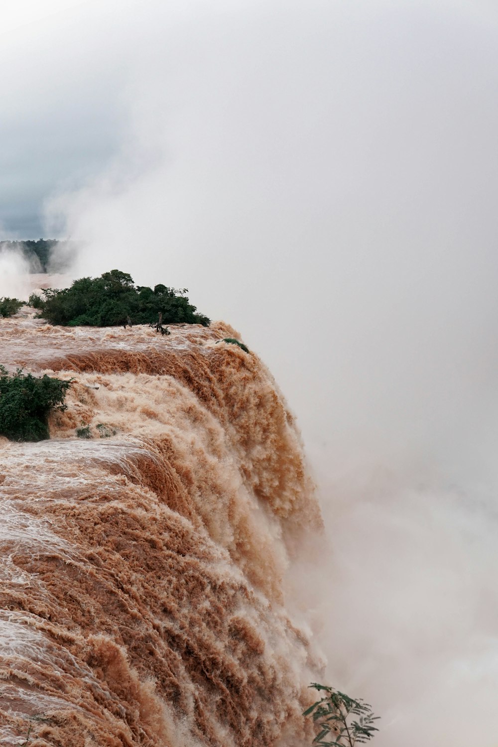 long-exposure photography of waterfalls