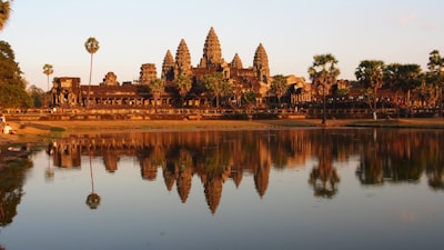 angkor wat, cambodia cambodia google meet background
