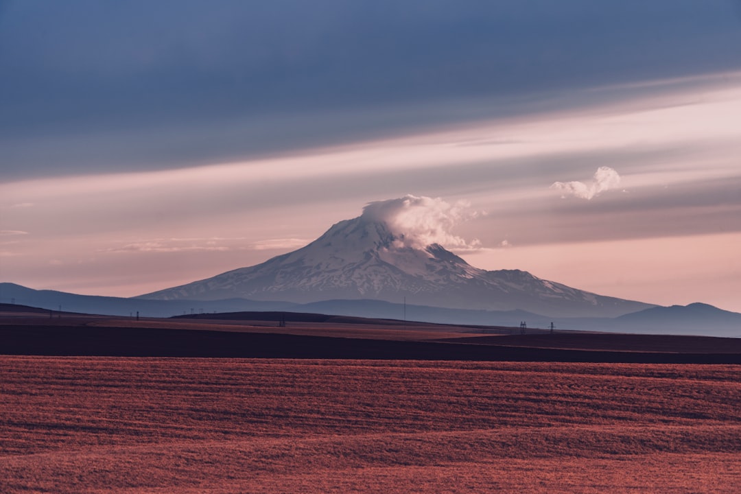 snow-covered mountain at daytime