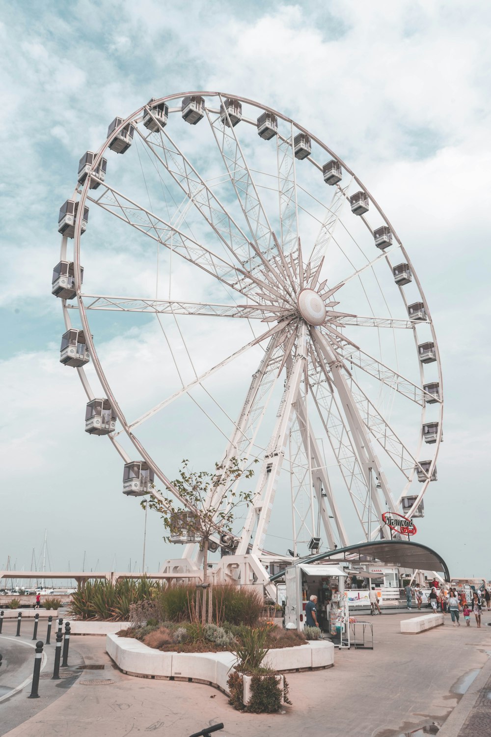 white Ferris wheel