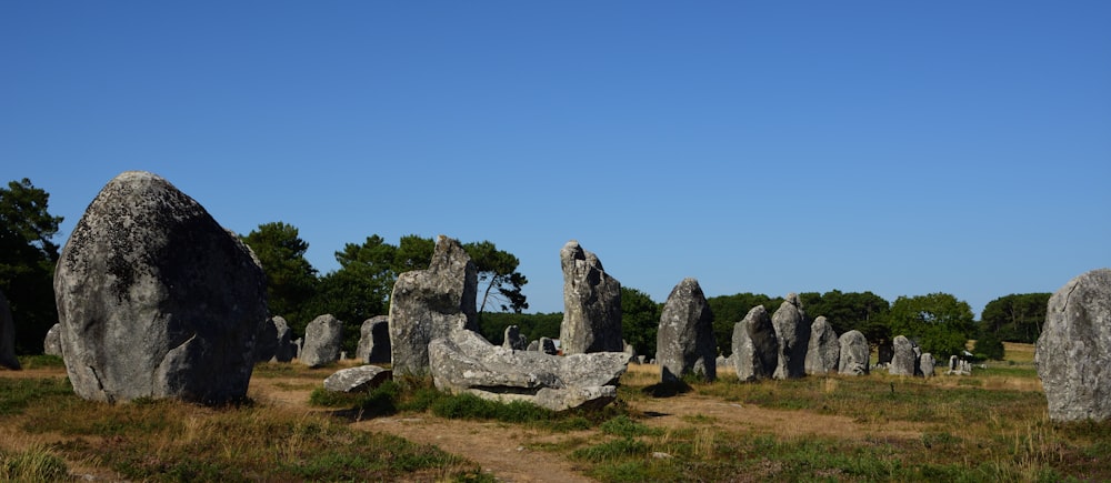 Formations rocheuses historiques pendant la journée