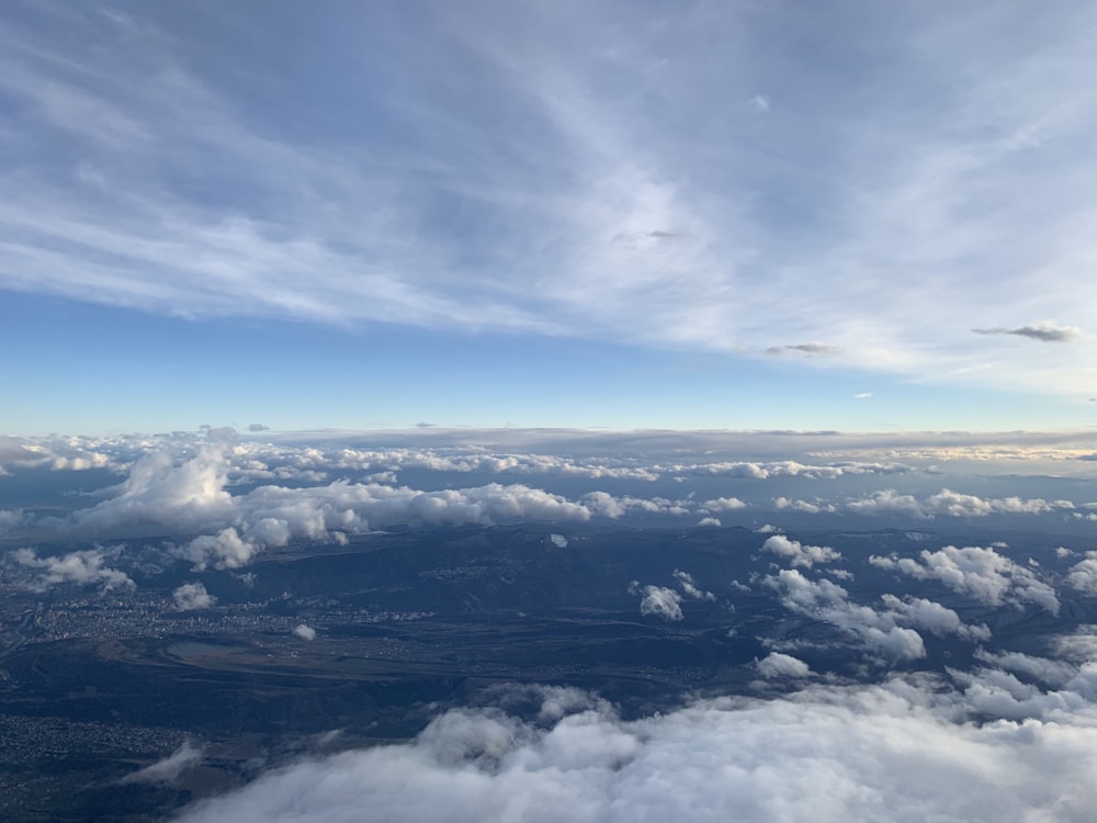 cloudy blue sky during daytime