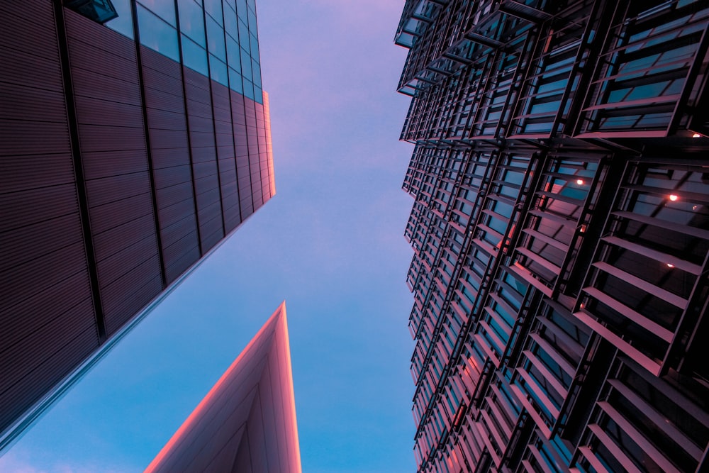 close-up photography of high-rise building