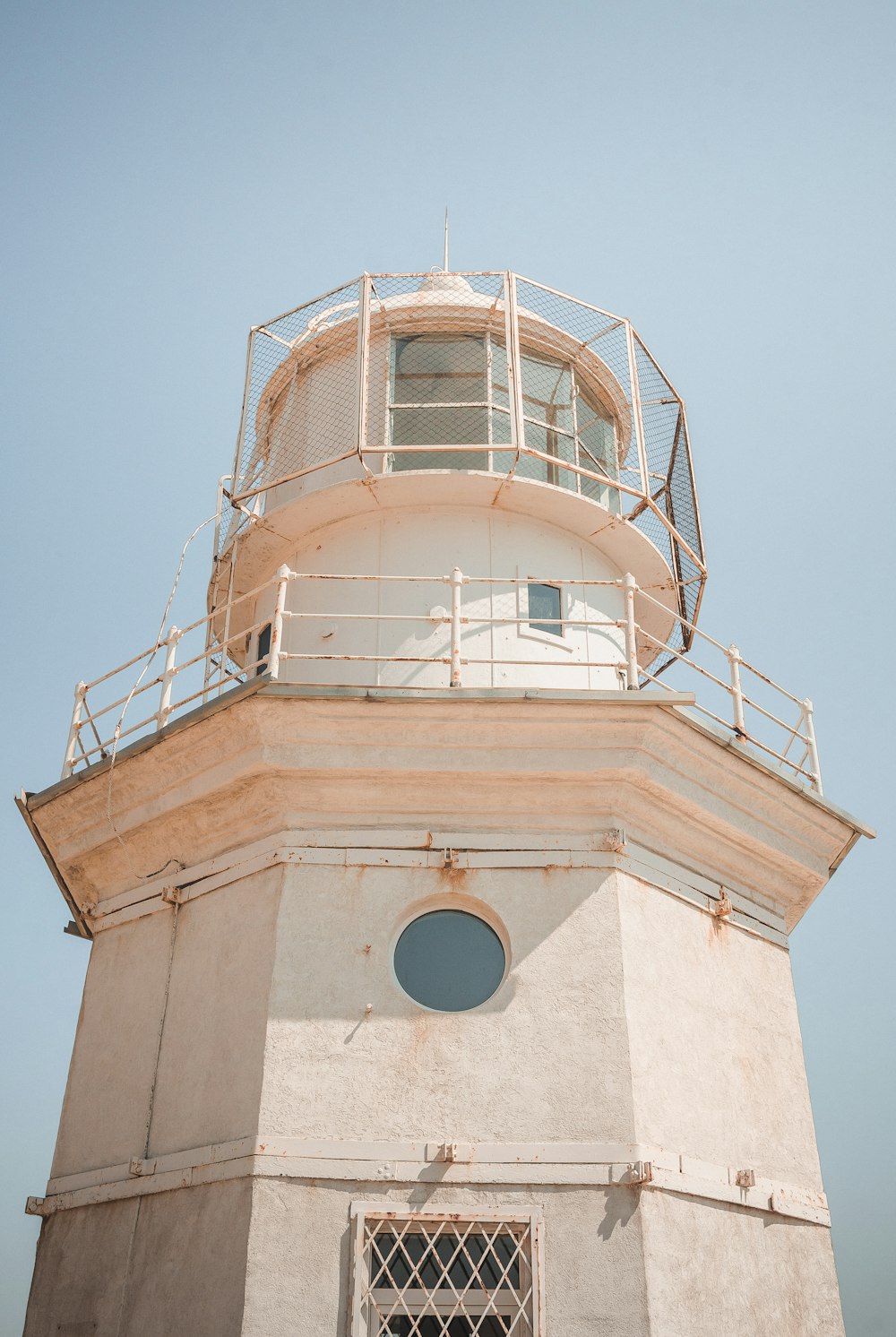 brown and white lighthouse