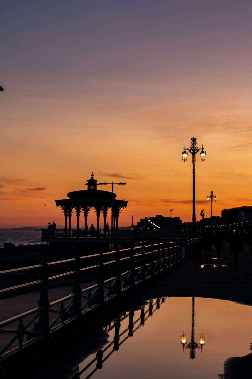 silhouette of carousel