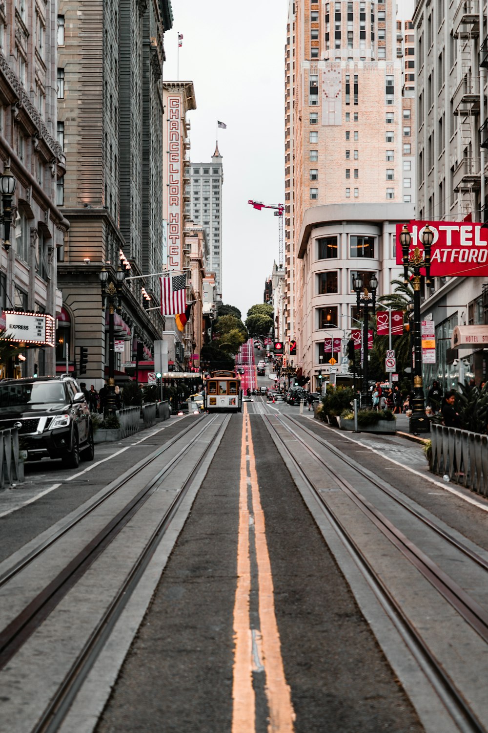 tram in city