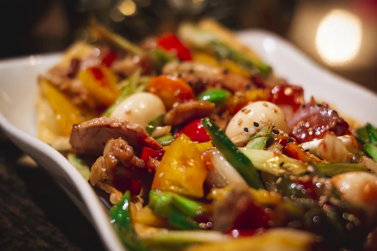 A wok-fired Cantonese dish at Tong Chiao