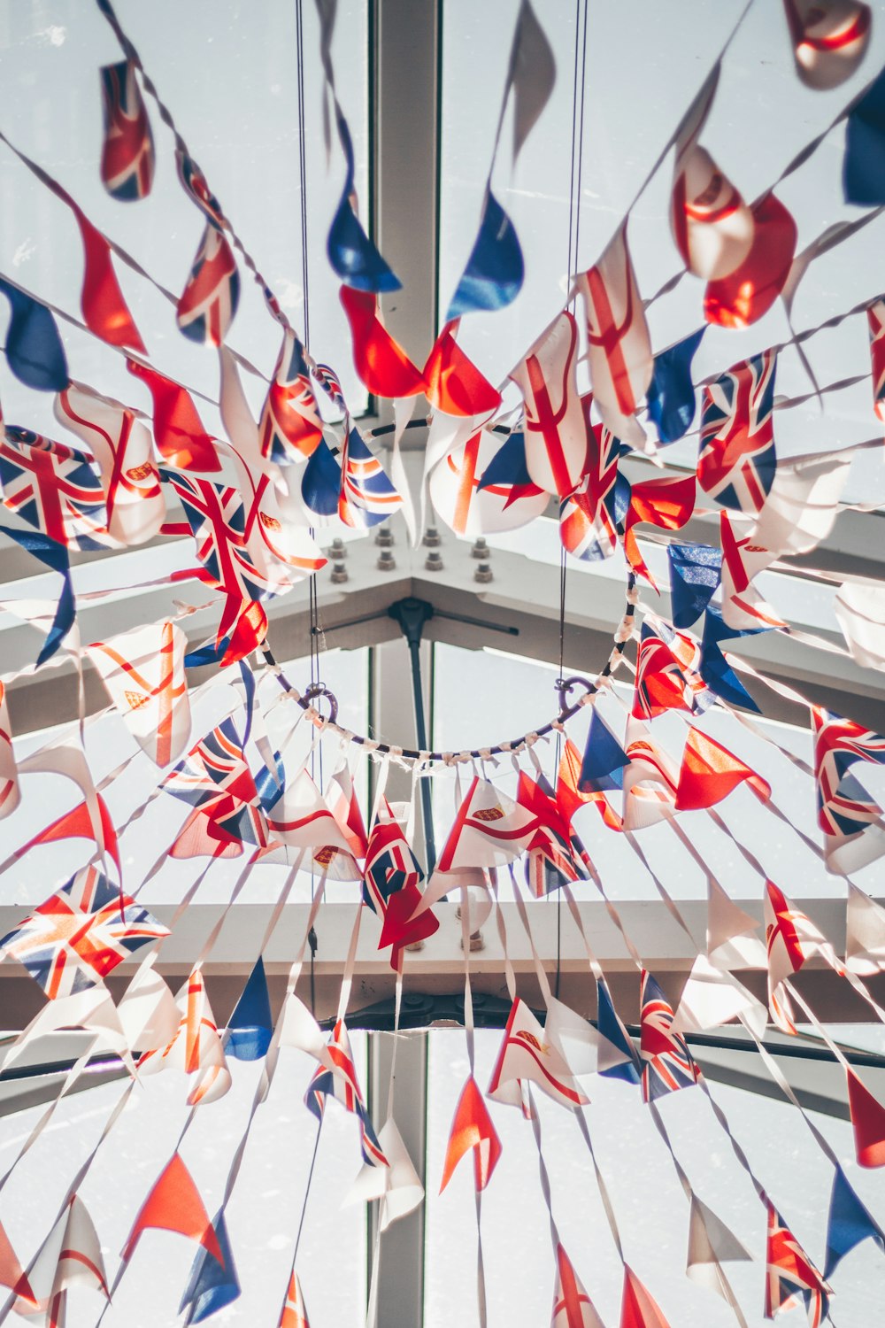 red and white pennant