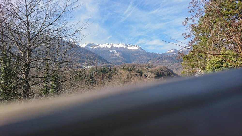 icy mountain scenery