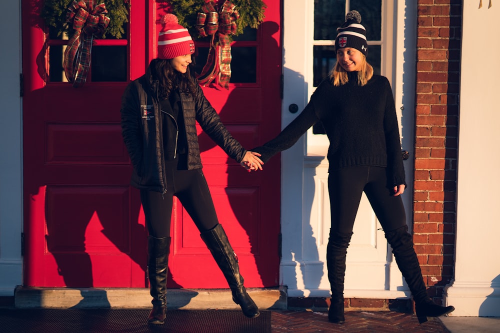 Chaqueta de cuero negro con cremallera para mujer