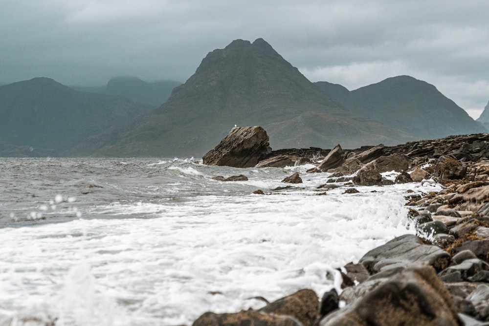 boulders and sea