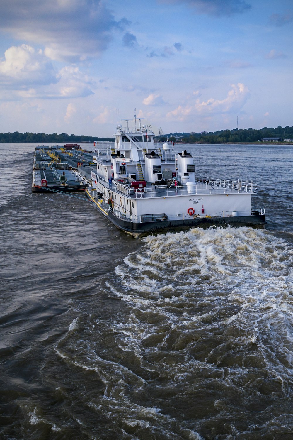 boat on body of water during day