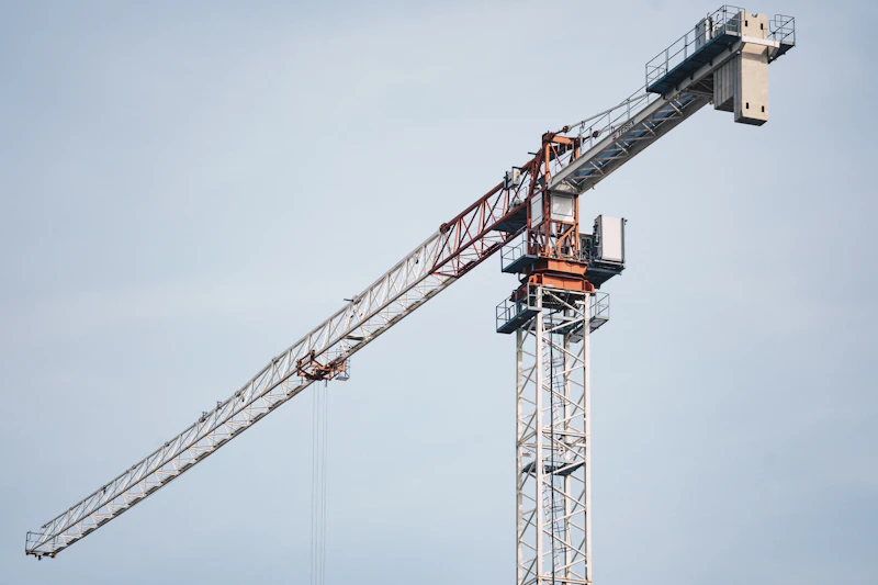 Tower crane on a construction site