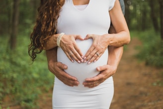 maternity with heart
