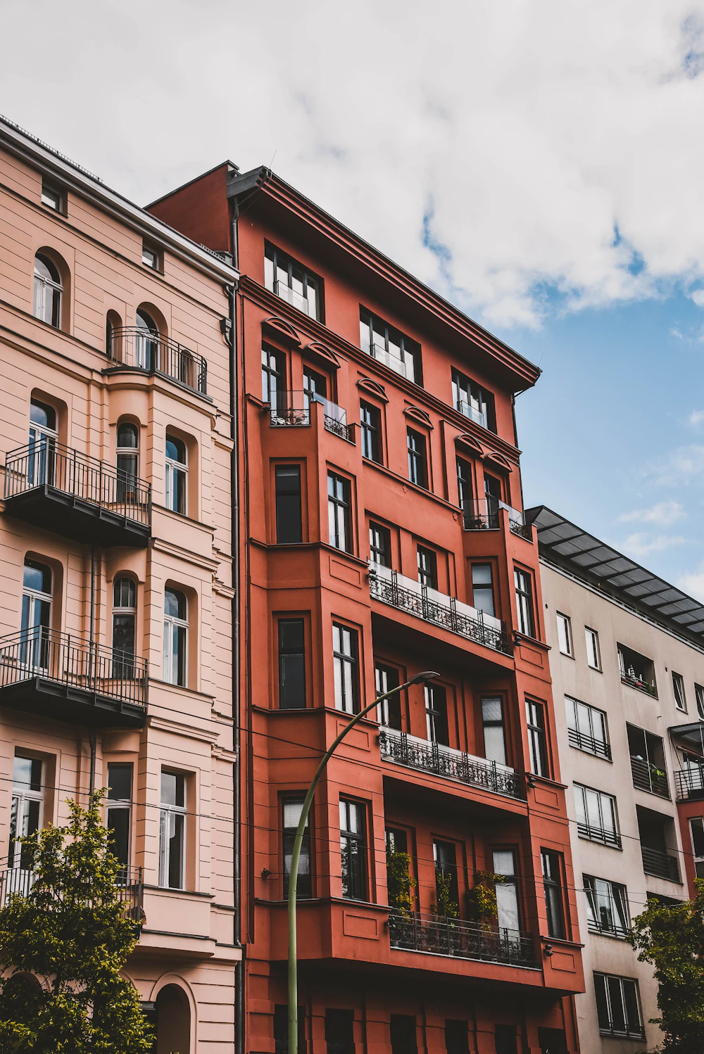 Classic brick apartment building as a first rental