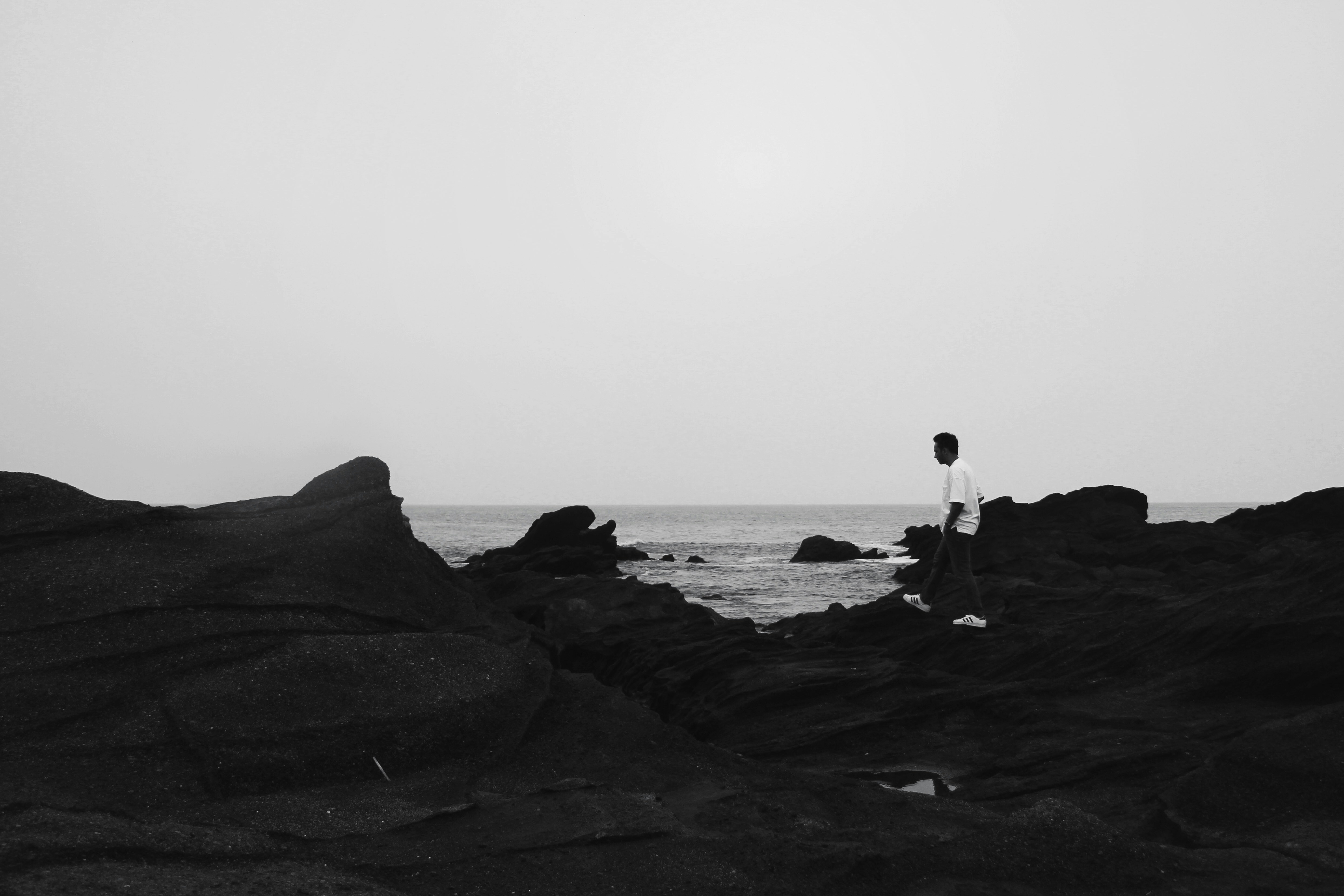 Foto A orillas del mar durante