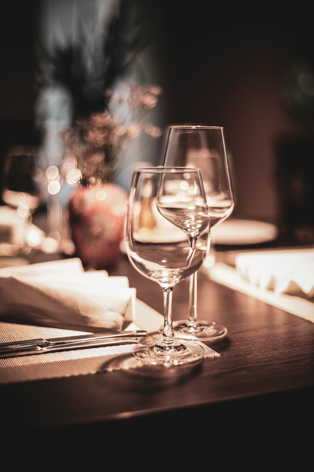 Selective Focus Photography Of Two Empty Wine Glasses Photo Free Glass Image On Unsplash