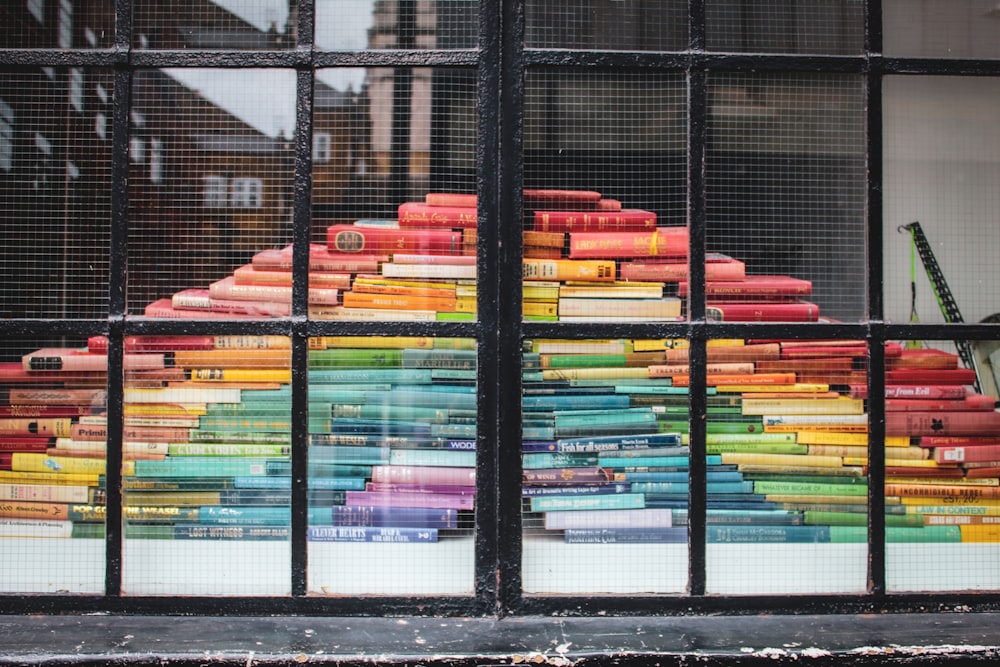 rainbow book art