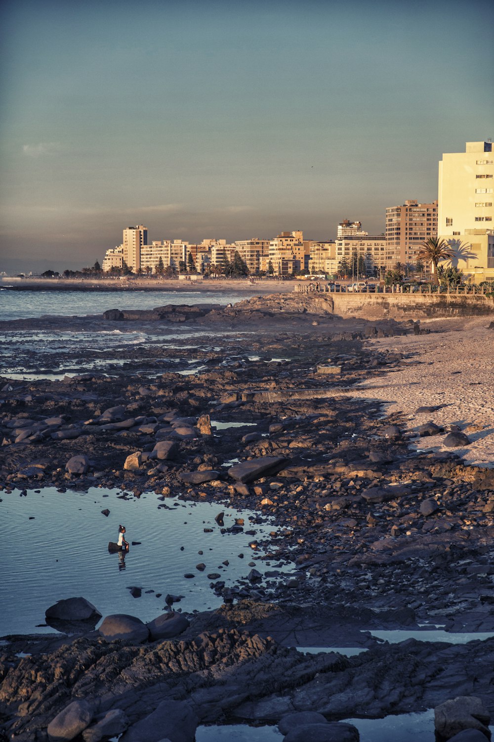 seashore near building