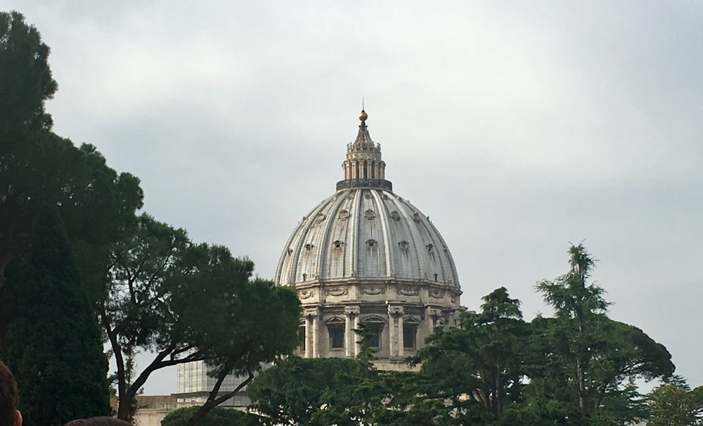 gray dome building under white sky